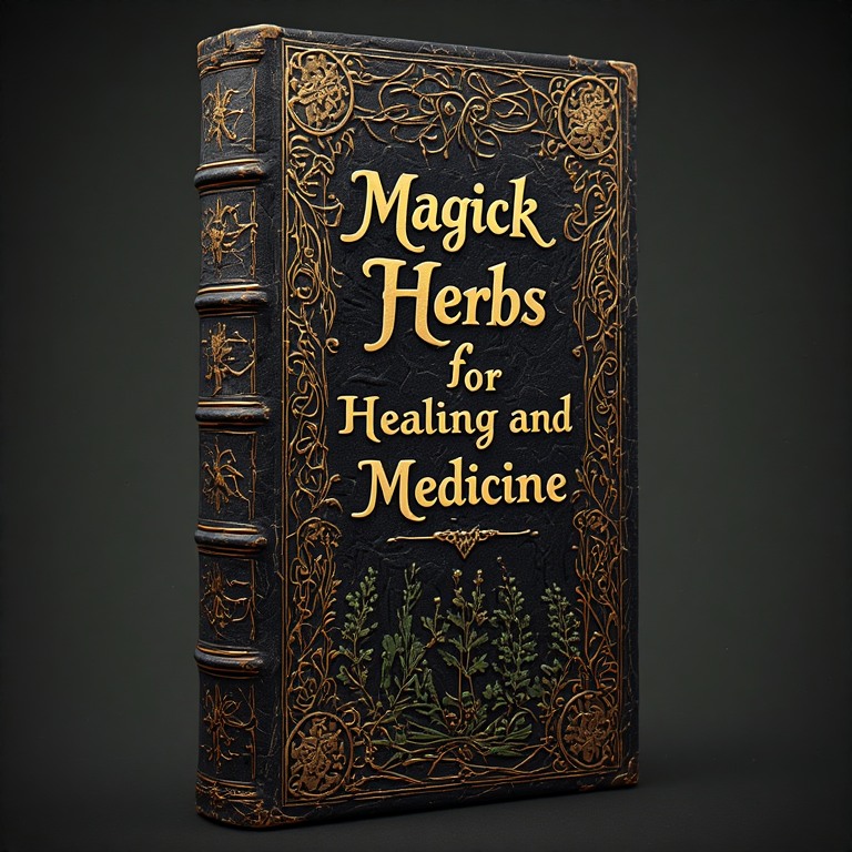 An old book entitled Magic Herbs for Healing and Medicine